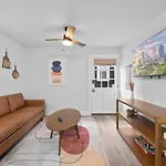 Modern-Retro Themed Home Close To Coffee + Food!